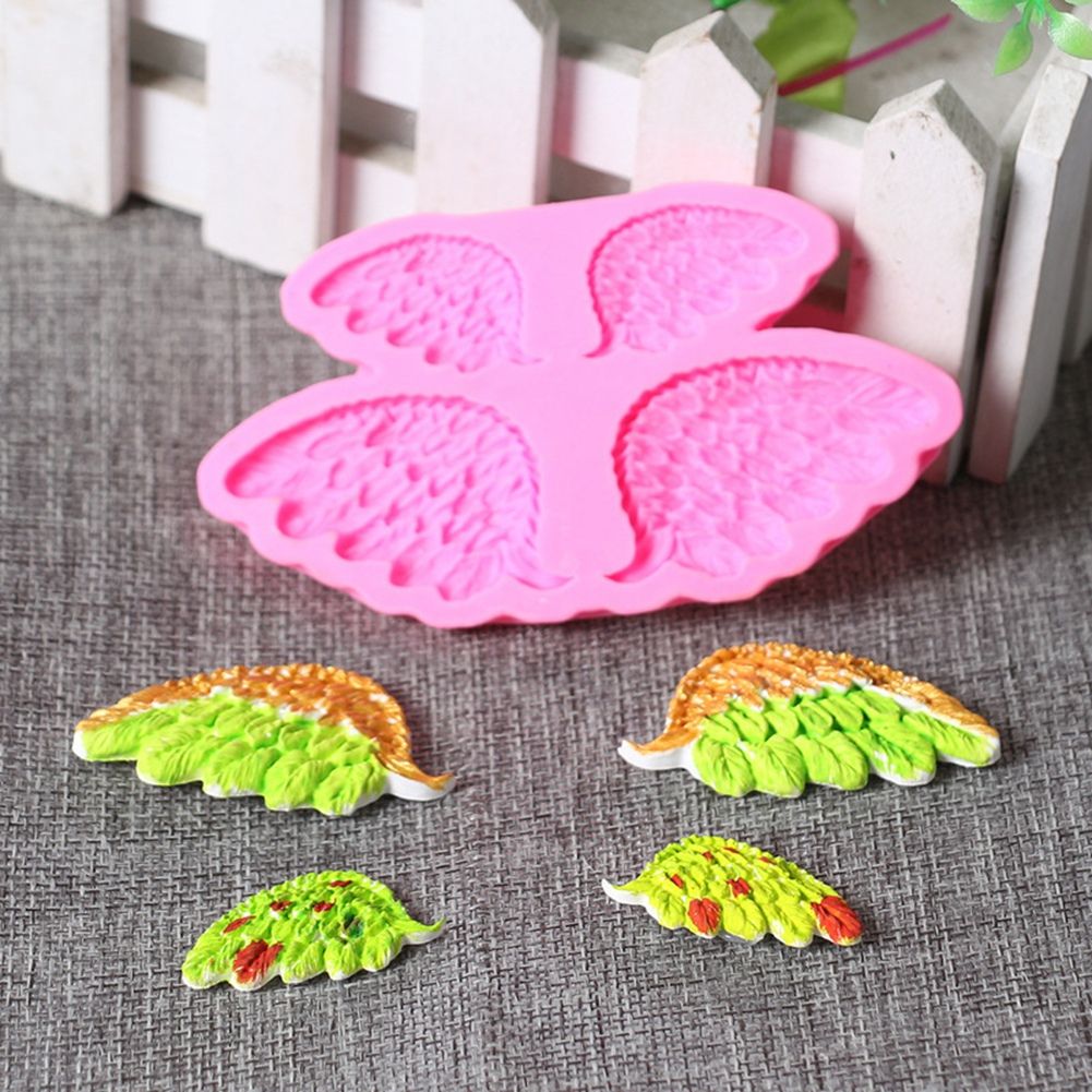 Silicone Cake Mold Angel’s Wing Pattern Pudding Desserts Baking DIY Mold Soap view 5