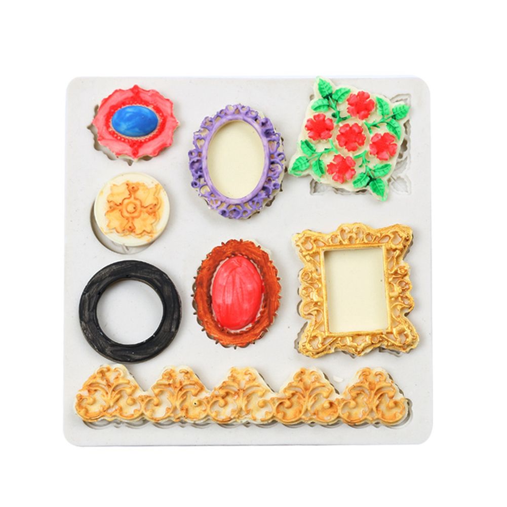 Silicone Cake Mold Vintage Flower Pattern Pudding Desserts Baking DIY Mold view 4
