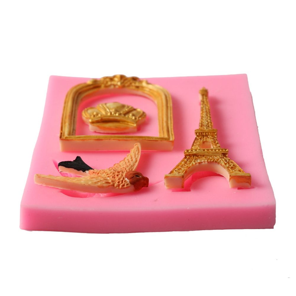 Cage Tower Shape Cake Baking Cookie Chocolate Sugar Paste Food Silicone Mold view 2