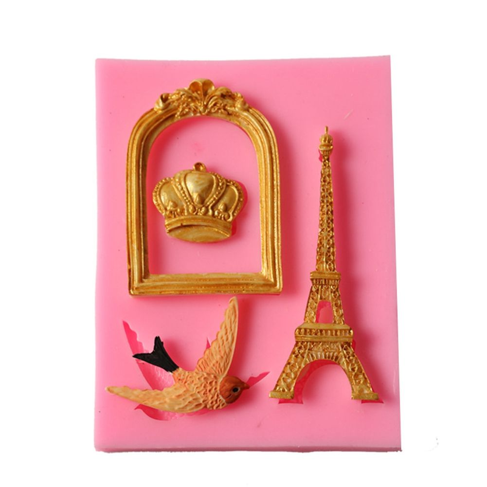Cage Tower Shape Cake Baking Cookie Chocolate Sugar Paste Food Silicone Mold view 4