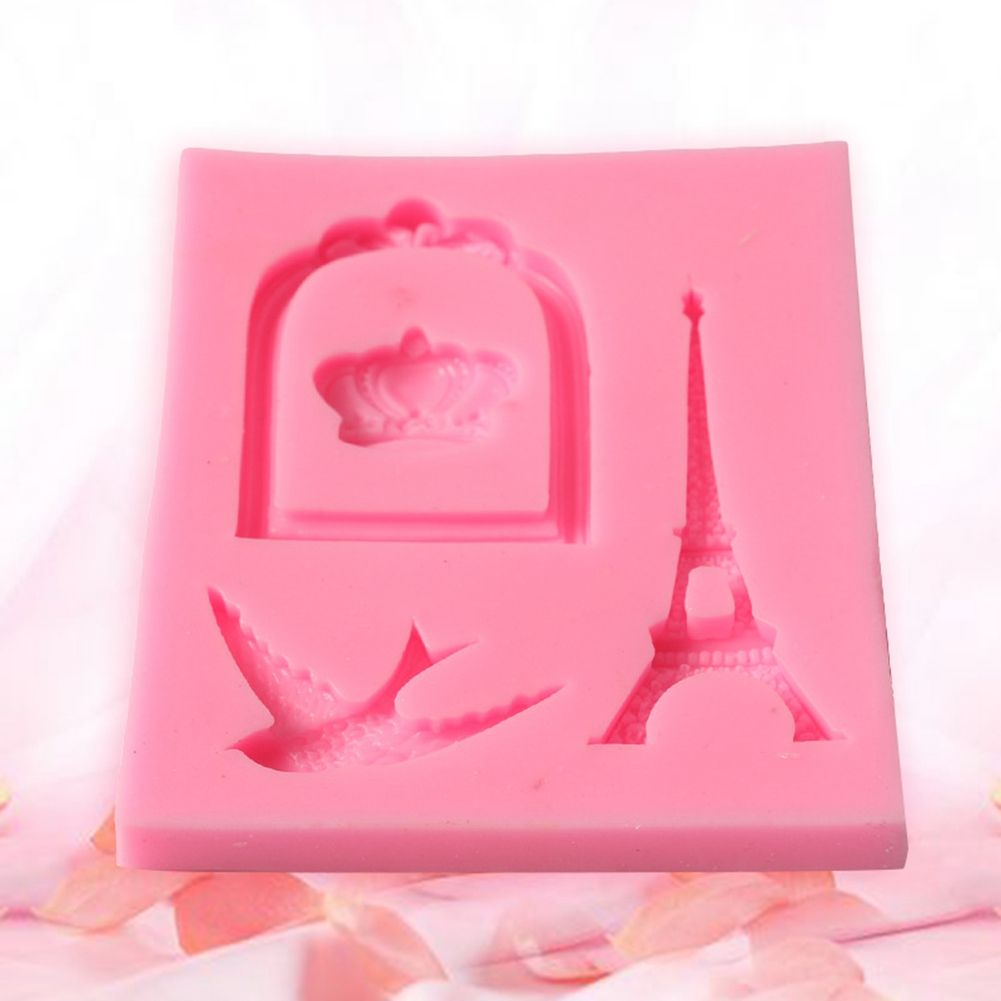 Cage Tower Shape Cake Baking Cookie Chocolate Sugar Paste Food Silicone Mold view 6