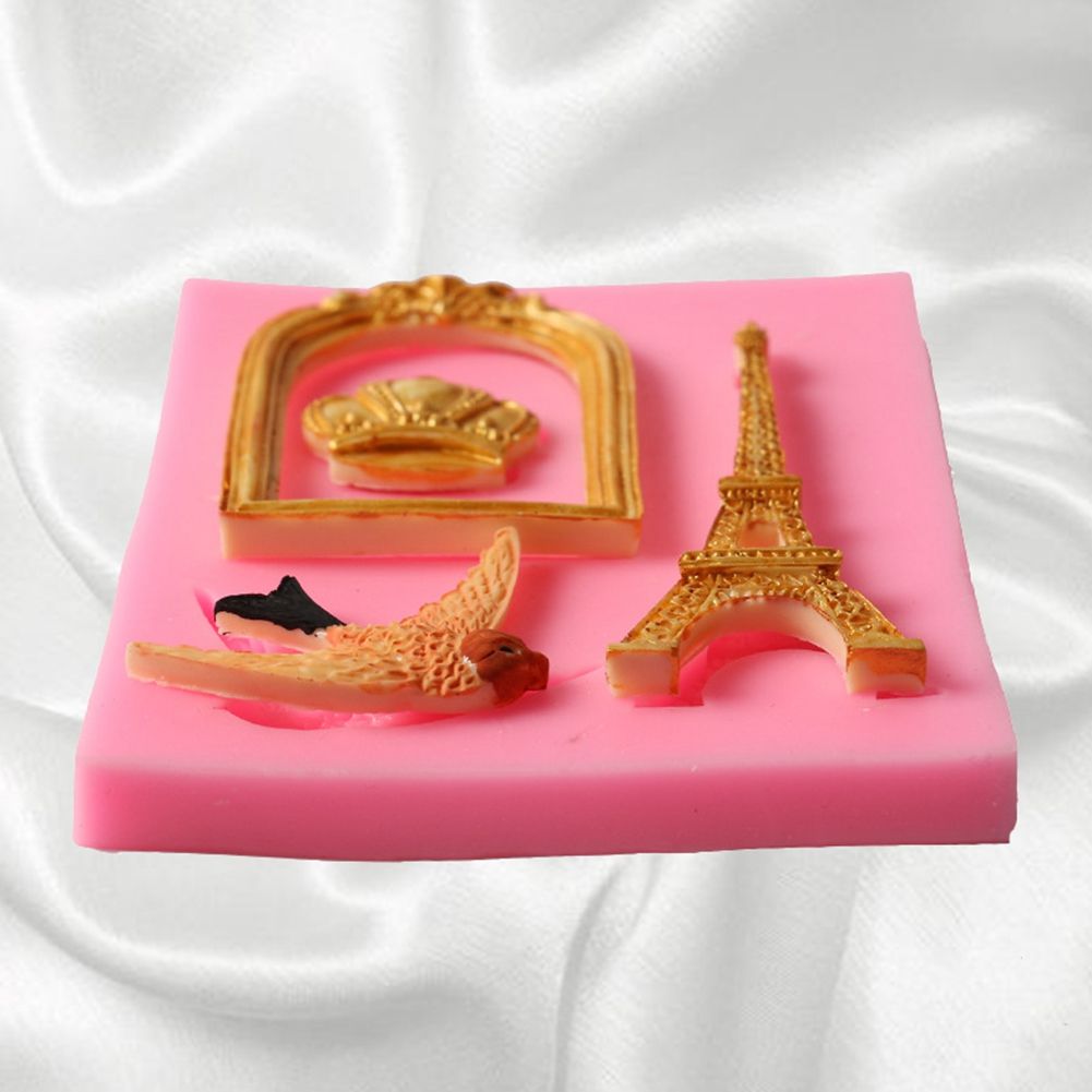Cage Tower Shape Cake Baking Cookie Chocolate Sugar Paste Food Silicone Mold view 7