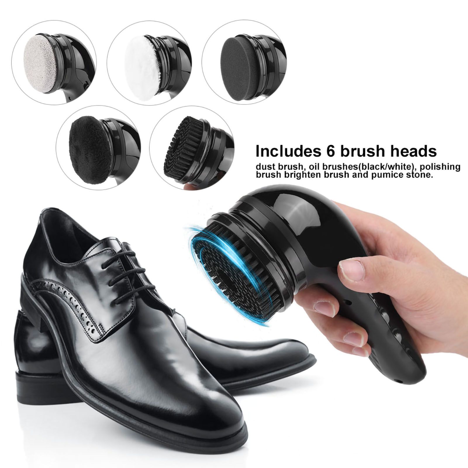 USB Rechargeable Electric Shoe Brush Handheld Multifunctional Leather Shoes