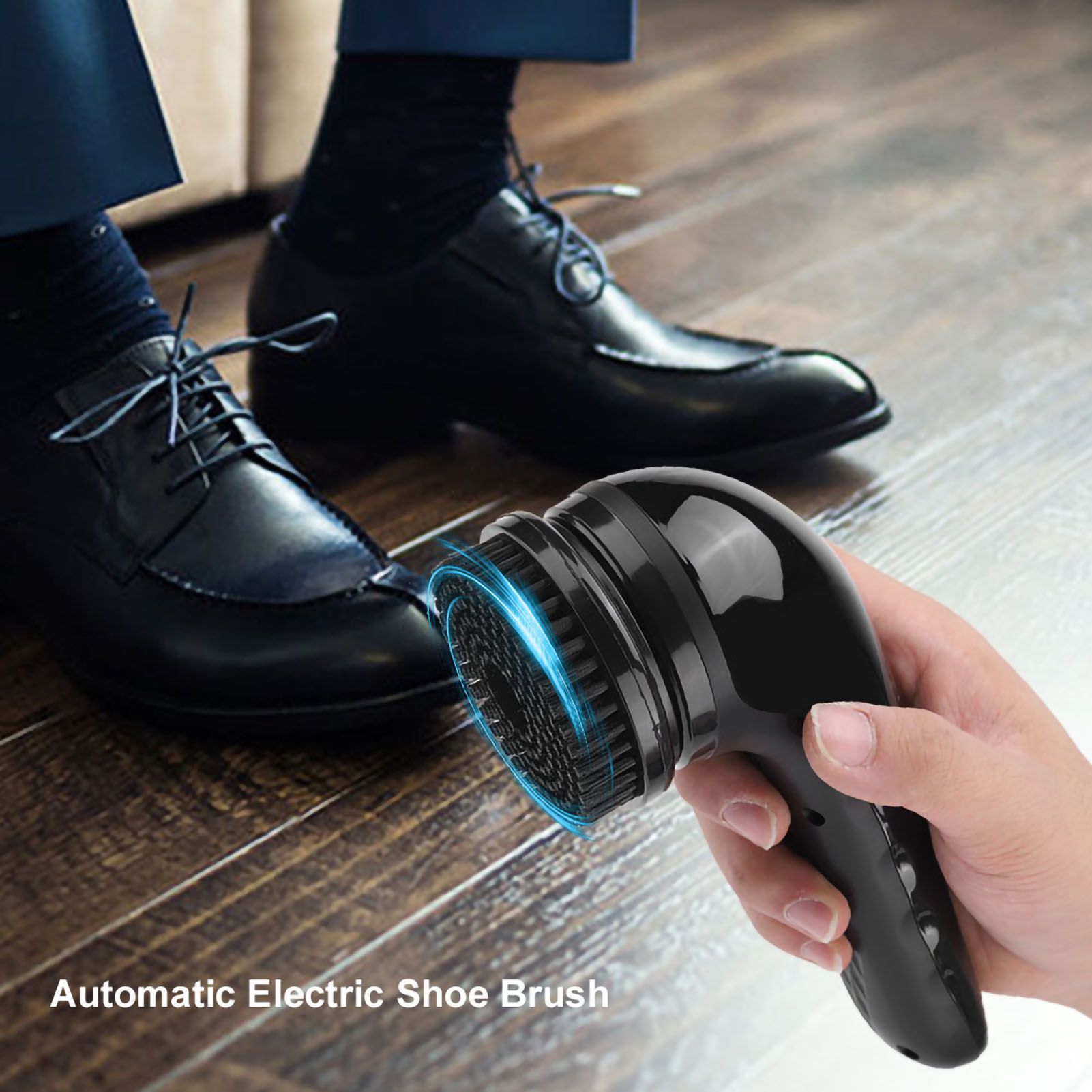USB Rechargeable Electric Shoe Brush Handheld Multifunctional Leather Shoes view 3
