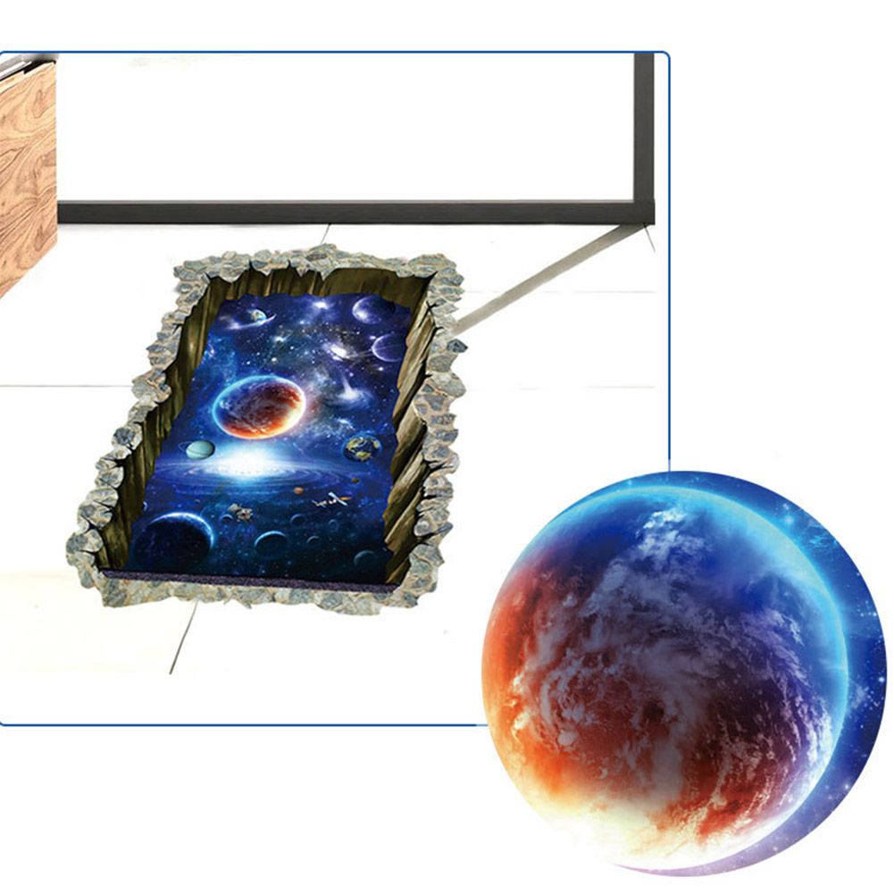 3D Stereo Starry Sky Deprimo Wall Floor Stickers for Home Backdrop Business view 4