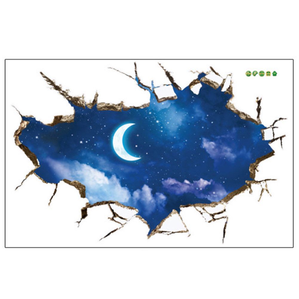 3D Stereo Starry Sky Wall Floor Stickers for Home Backdrop Business Decoration view 2