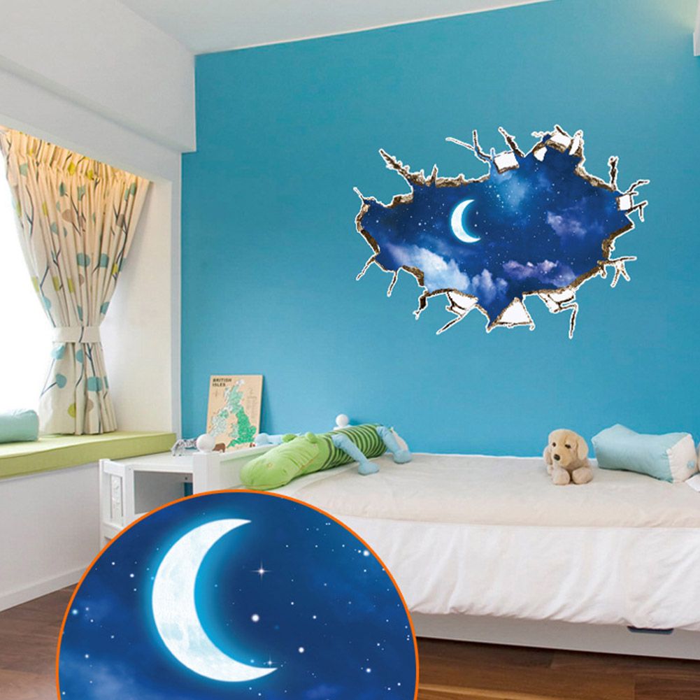 3D Stereo Starry Sky Wall Floor Stickers for Home Backdrop Business Decoration view 4