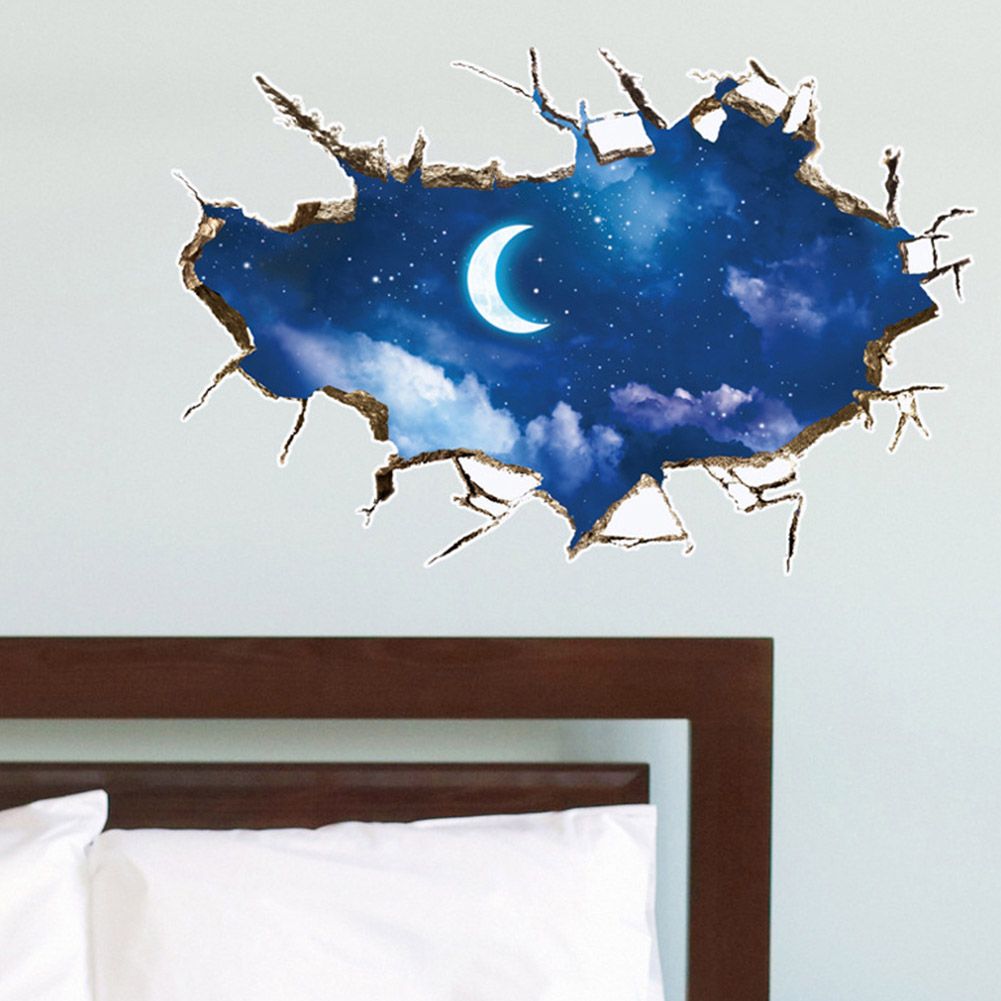 3D Stereo Starry Sky Wall Floor Stickers for Home Backdrop Business Decoration view 6