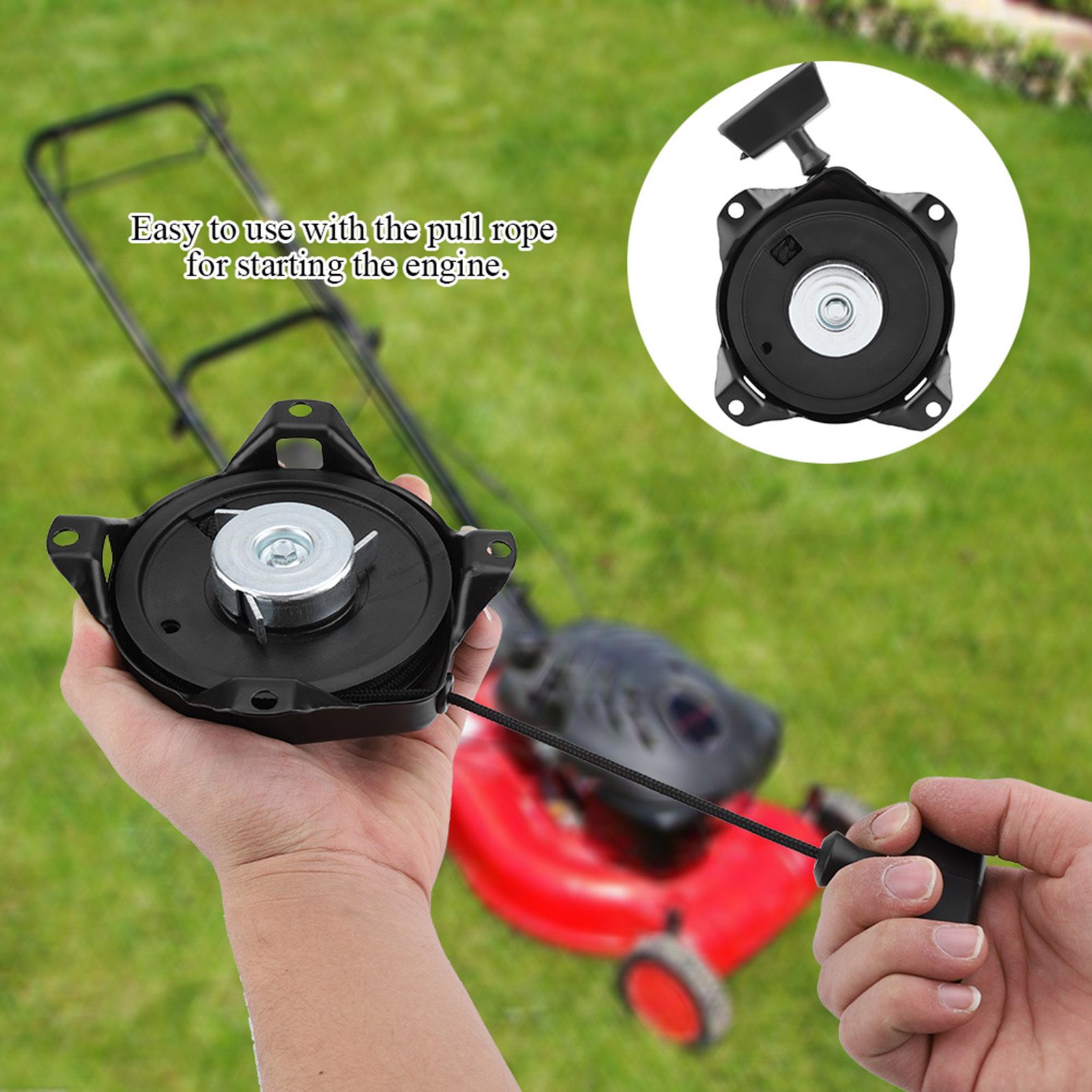 Lawn Mower Recoil Pull Start Starters Assembly Fit Tecumseh 590420A 590706 16575 view 8