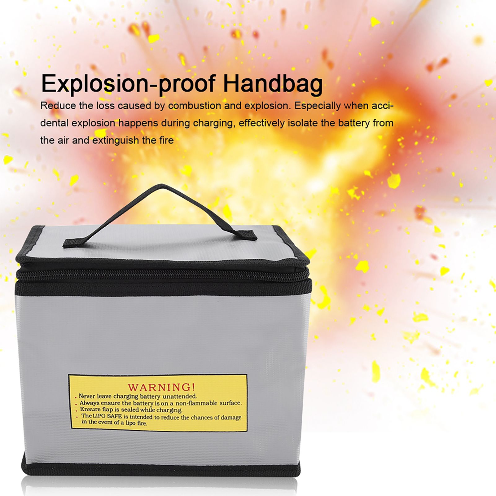 Portable Safe ExplosionProof Handbag for Charging Battery Security Bag view 3