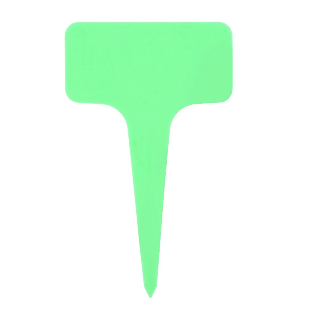 50 PCS Plastic Plant T Type Tag Markers Nursery Garden Lawn Labels Green view 8