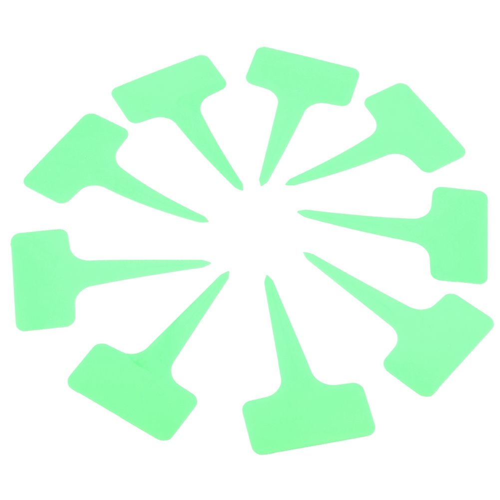 50 PCS Plastic Plant T Type Tag Markers Nursery Garden Lawn Labels Green view 9