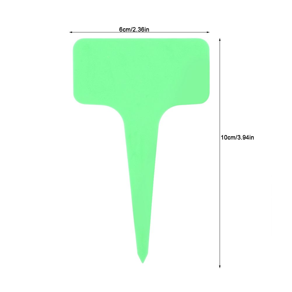 50 PCS Plastic Plant T Type Tag Markers Nursery Garden Lawn Labels Green view 11