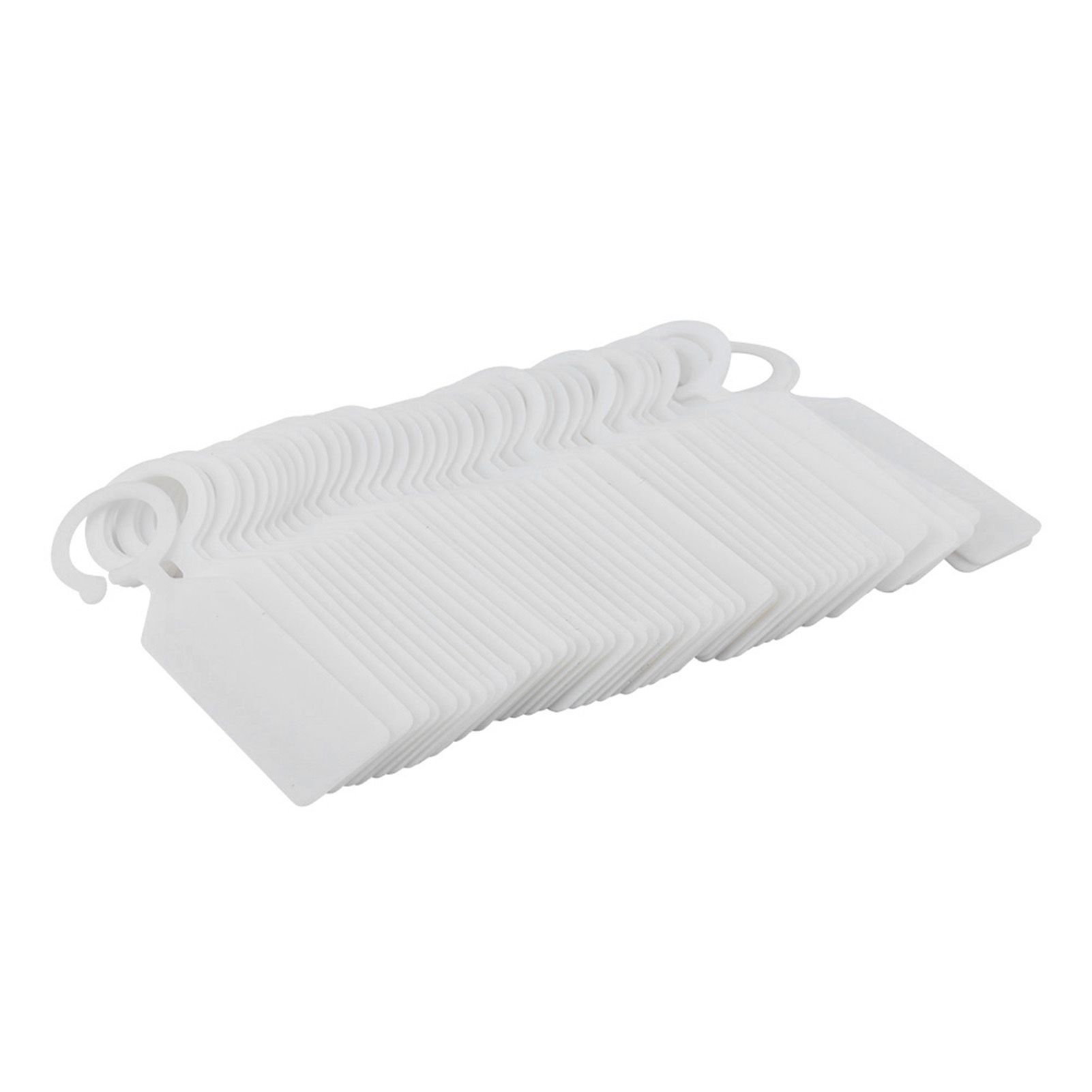 100 PCS Plastic Hanging Labels for Plant Tree Nursery Tags Garden Decor White view 2