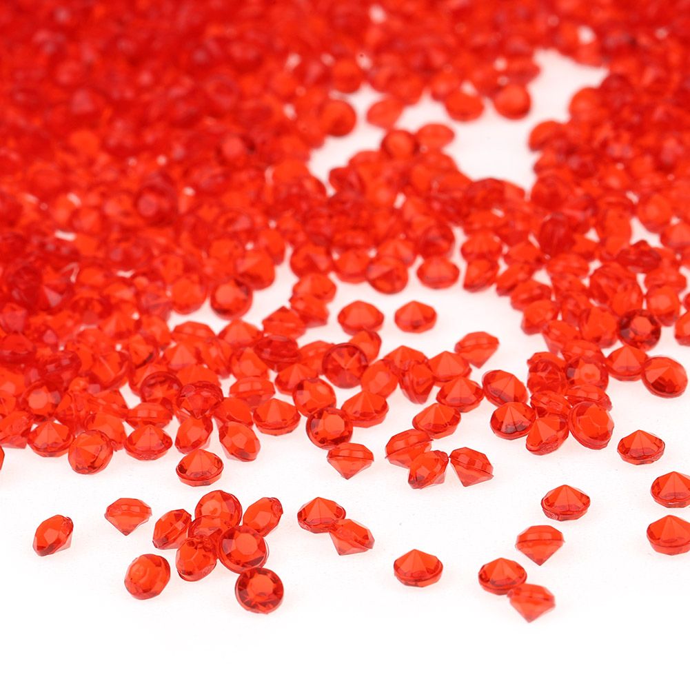 5000pcs 3mm Transparent Wedding Confetti Party Plastic Diamond Sparkly Gems — image 1