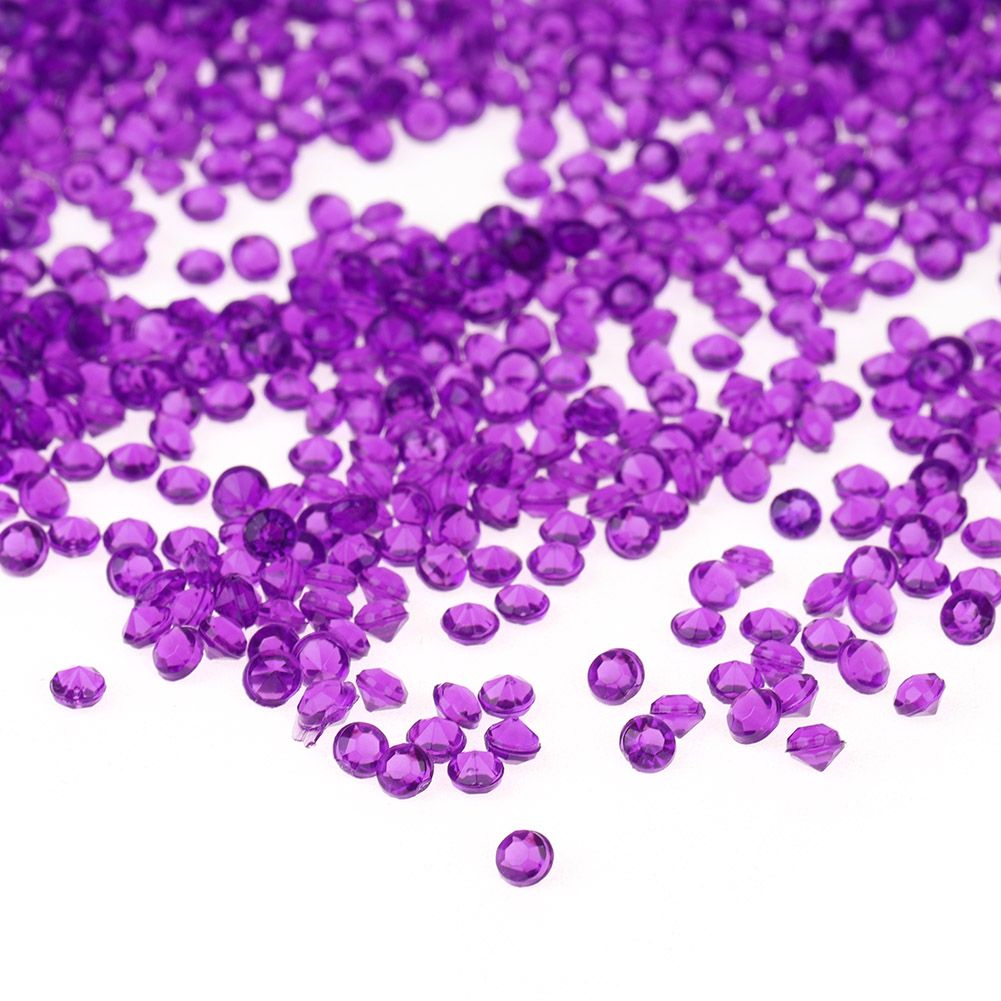 5000pcs 3mm Transparent Wedding Confetti Party Plastic Diamond Sparkly Gems — image 1