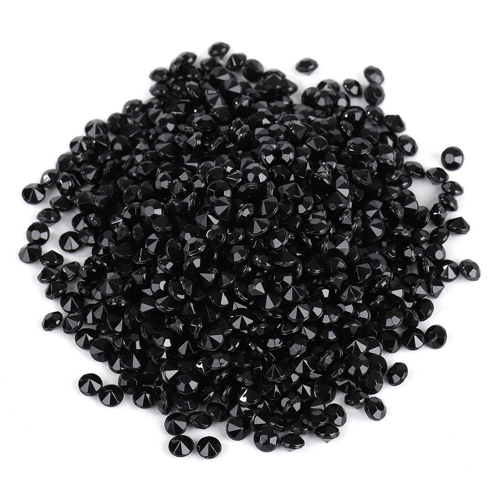 5000pcs DIY Pointed Acrylic Diamond Confetti Gems for Wedding Party (Black) view 2