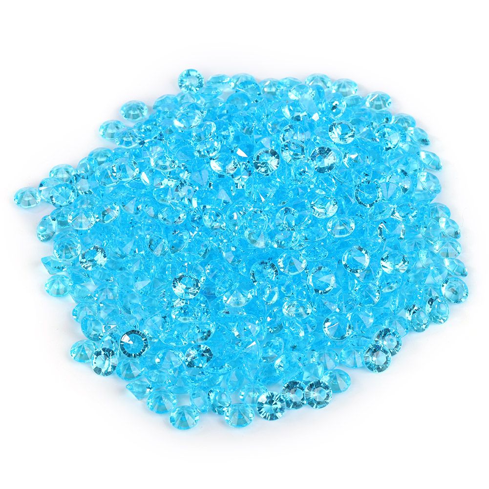 500pcs 8mm Pointed Acrylic Diamond Confetti for Wedding Party DIY Handmake (Blue) view 2