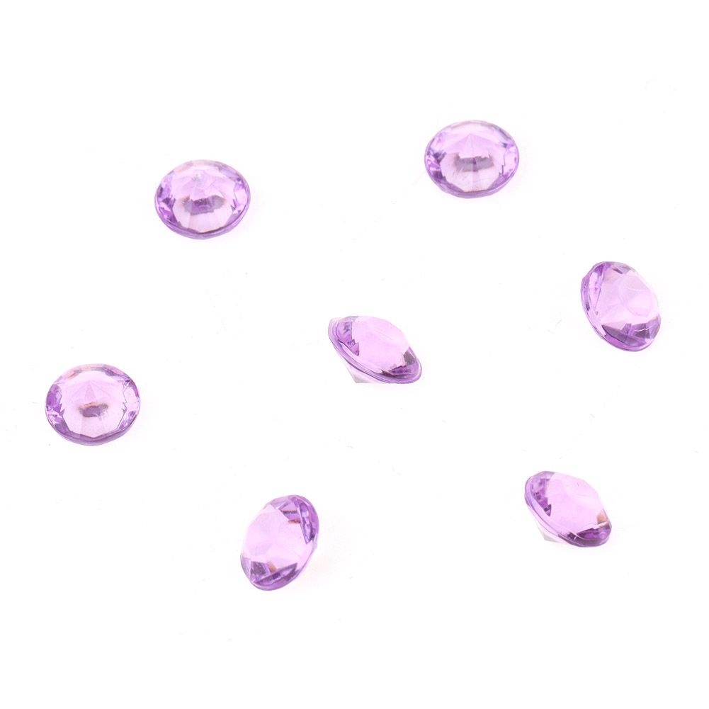 500pcs 10mm DIY Transparent Pointed Acrylic Diamond Gems for Wedding Party view 3