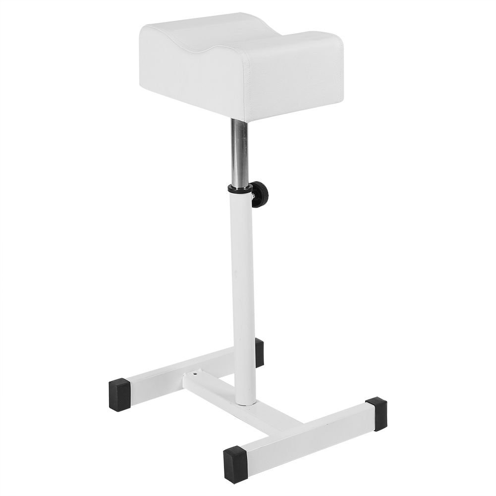 Height Adjustable Cosmetic Chair Home Shop Comfortable Seat Cushion Stool White view 2