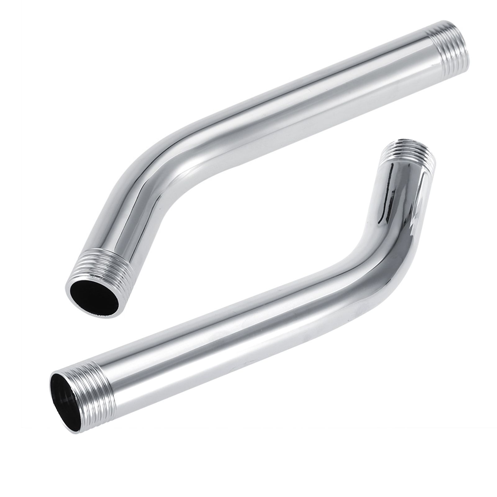 Stainless Steel Handheld Shower Arm Extension Pipe Chrome Plating Wall Mounted view 12