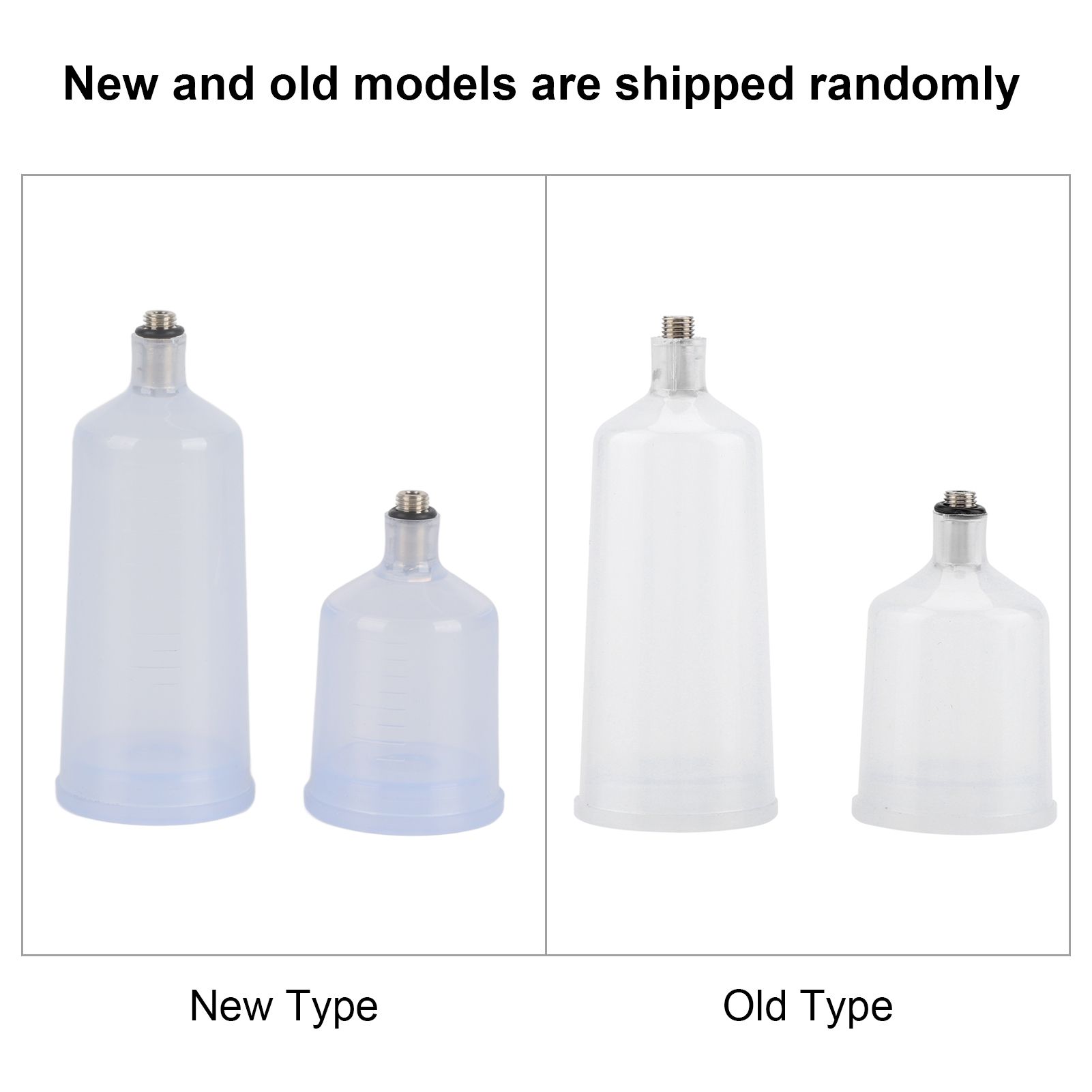 2PCS / Set Plastic Spray Paint Gun Airbrush Cup Pot Fastmover Threaded view 12