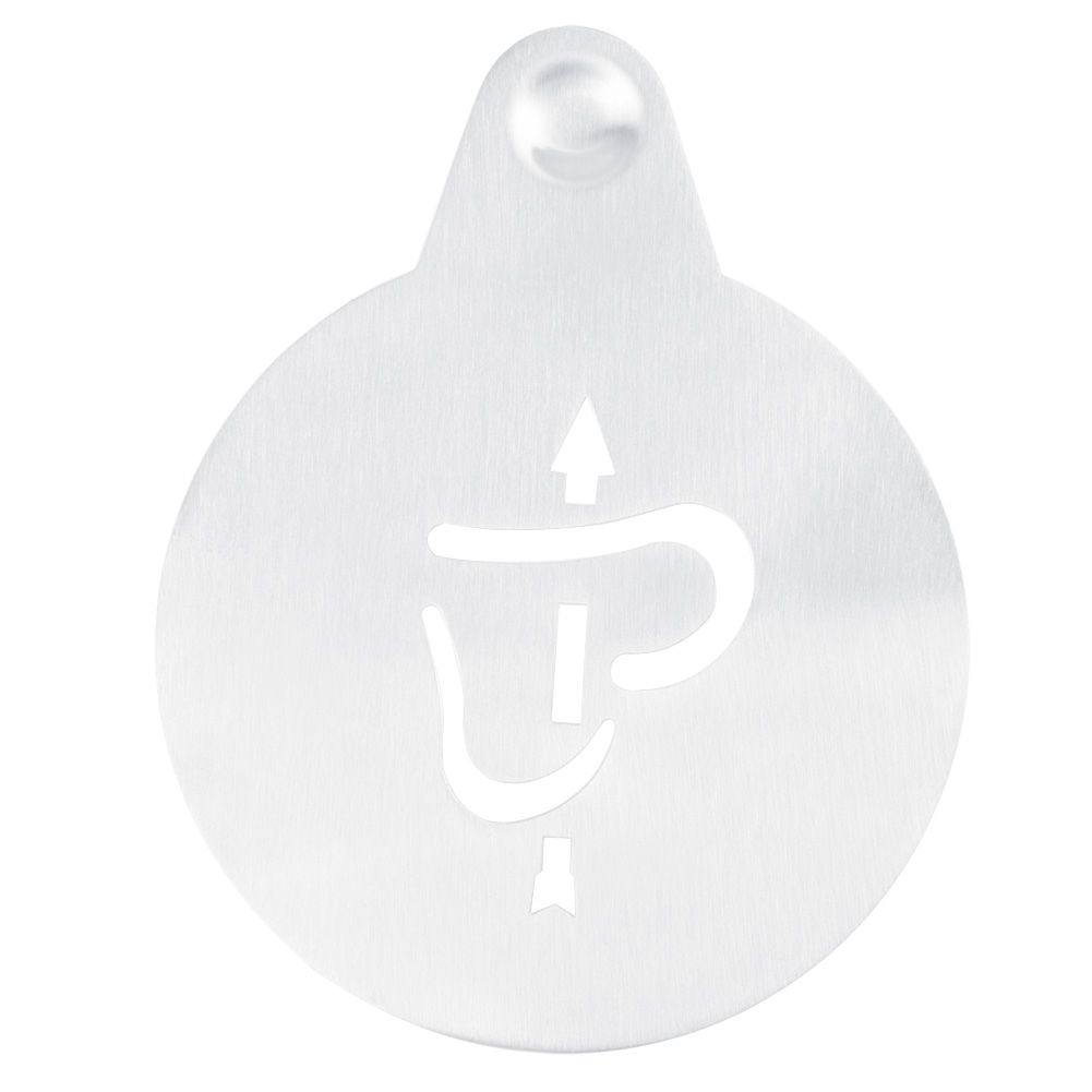 Coffee Decorating Stencil Latte Art Stencils Stainless Steel Coffee Cappuccino view 4
