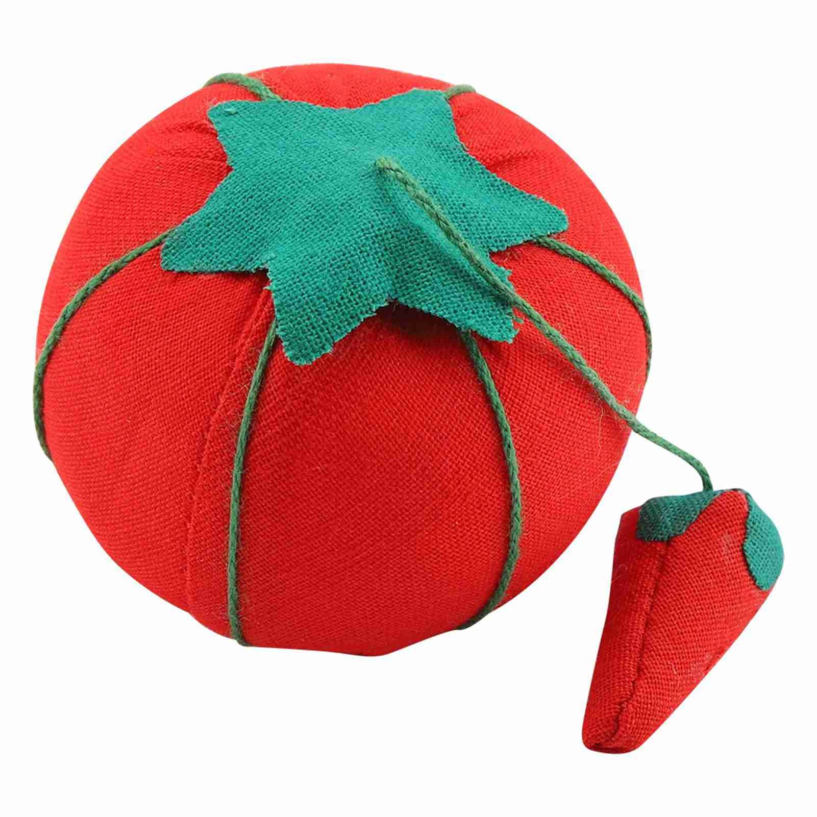 2Pcs/Set Cute Tomato Ball Shape Needle Pincushion Pin Cushion Holder view 4
