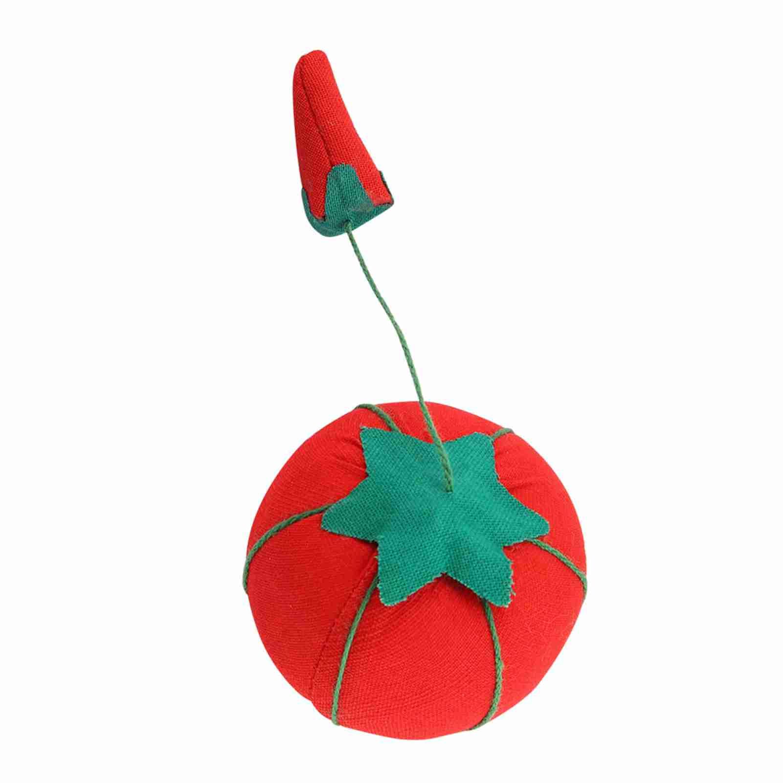 2Pcs/Set Cute Tomato Ball Shape Needle Pincushion Pin Cushion Holder view 7
