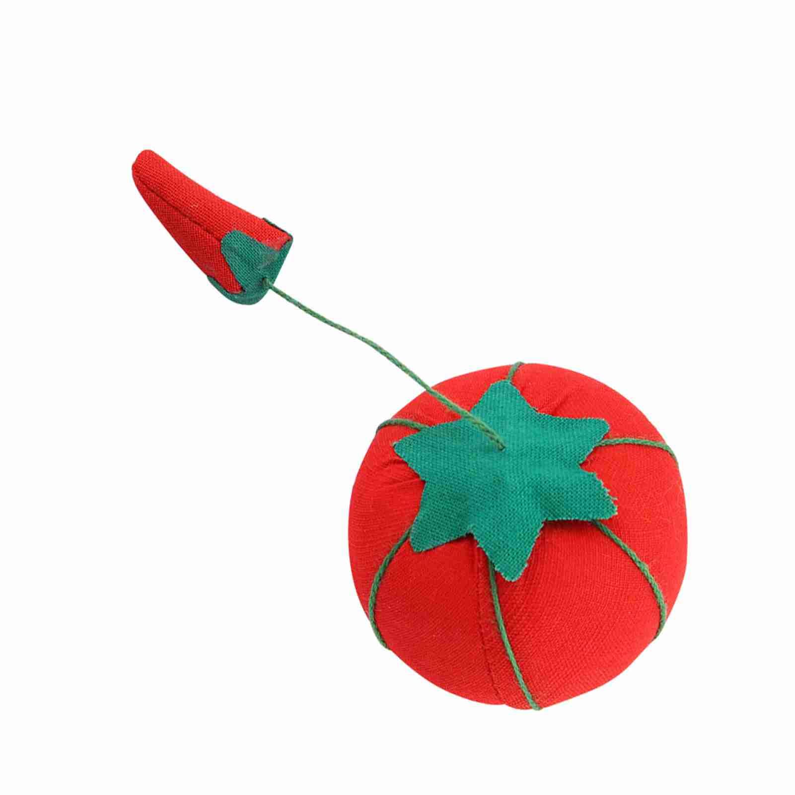 2Pcs/Set Cute Tomato Ball Shape Needle Pincushion Pin Cushion Holder view 8