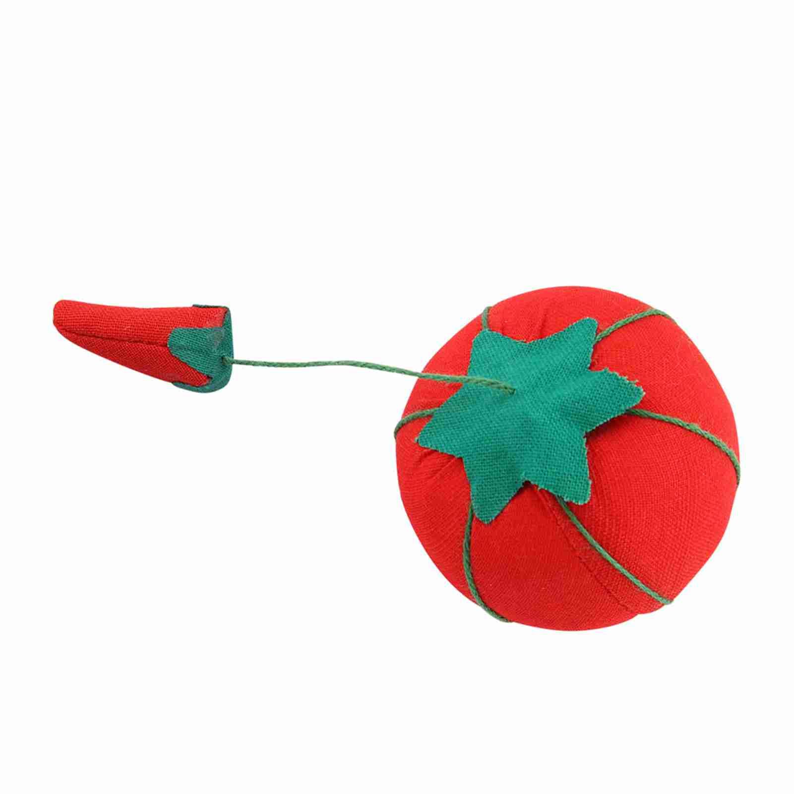 2Pcs/Set Cute Tomato Ball Shape Needle Pincushion Pin Cushion Holder view 9