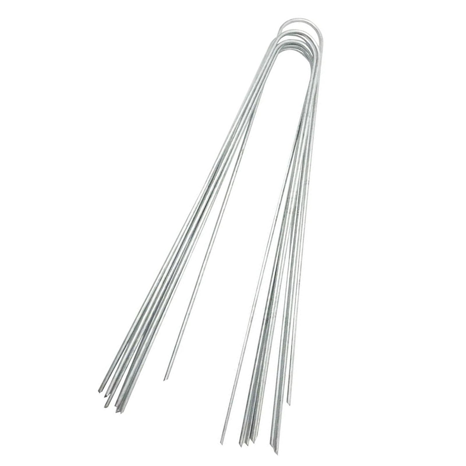 50 PCS Steel Landscape U shaped Stakes Pins Staple Peg for Ground Garden Farm view 4