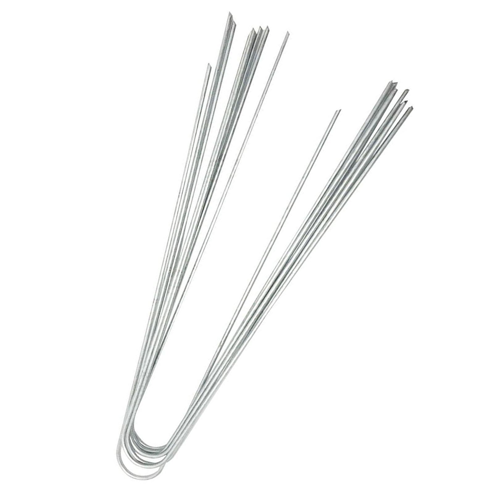 50 PCS Steel Landscape U shaped Stakes Pins Staple Peg for Ground Garden Farm view 6