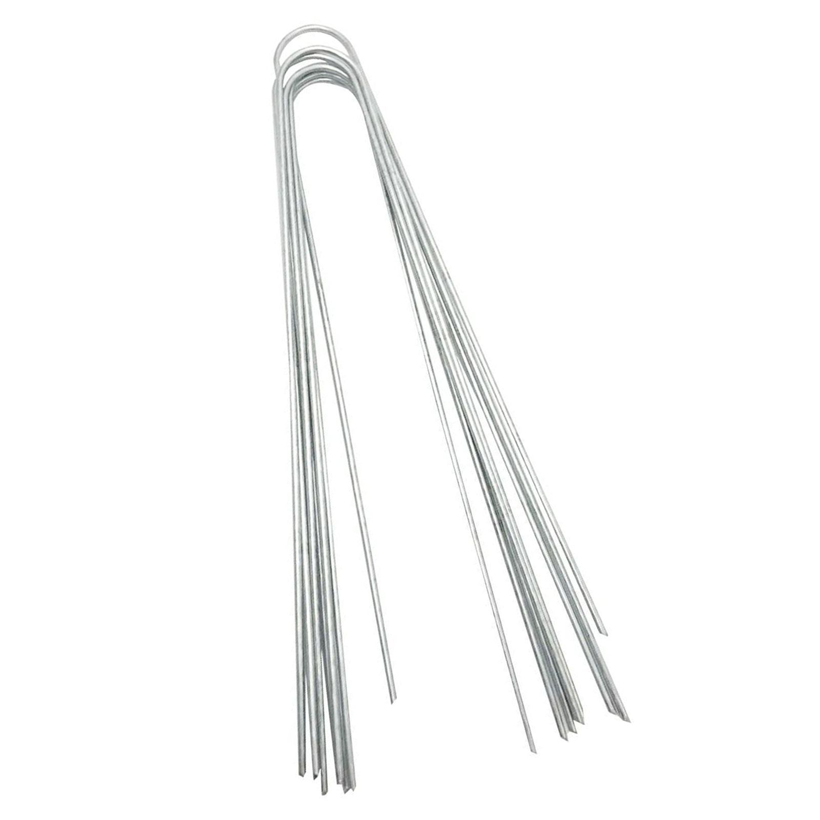 50 PCS Steel Landscape U shaped Stakes Pins Staple Peg for Ground Garden Farm view 8