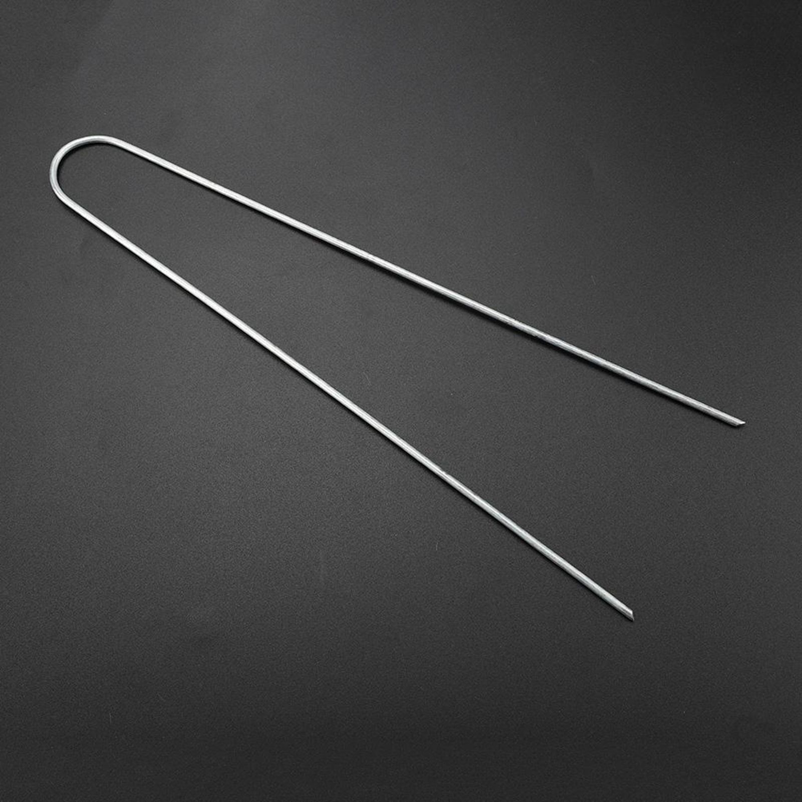50 PCS Steel Landscape U shaped Stakes Pins Staple Peg for Ground Garden Farm view 11