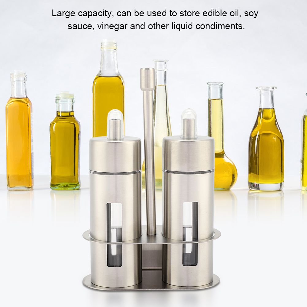 Kitchen Supplies Stainless Steel Leakproof Oil Pot Bottle Soy Sauce Vinegar