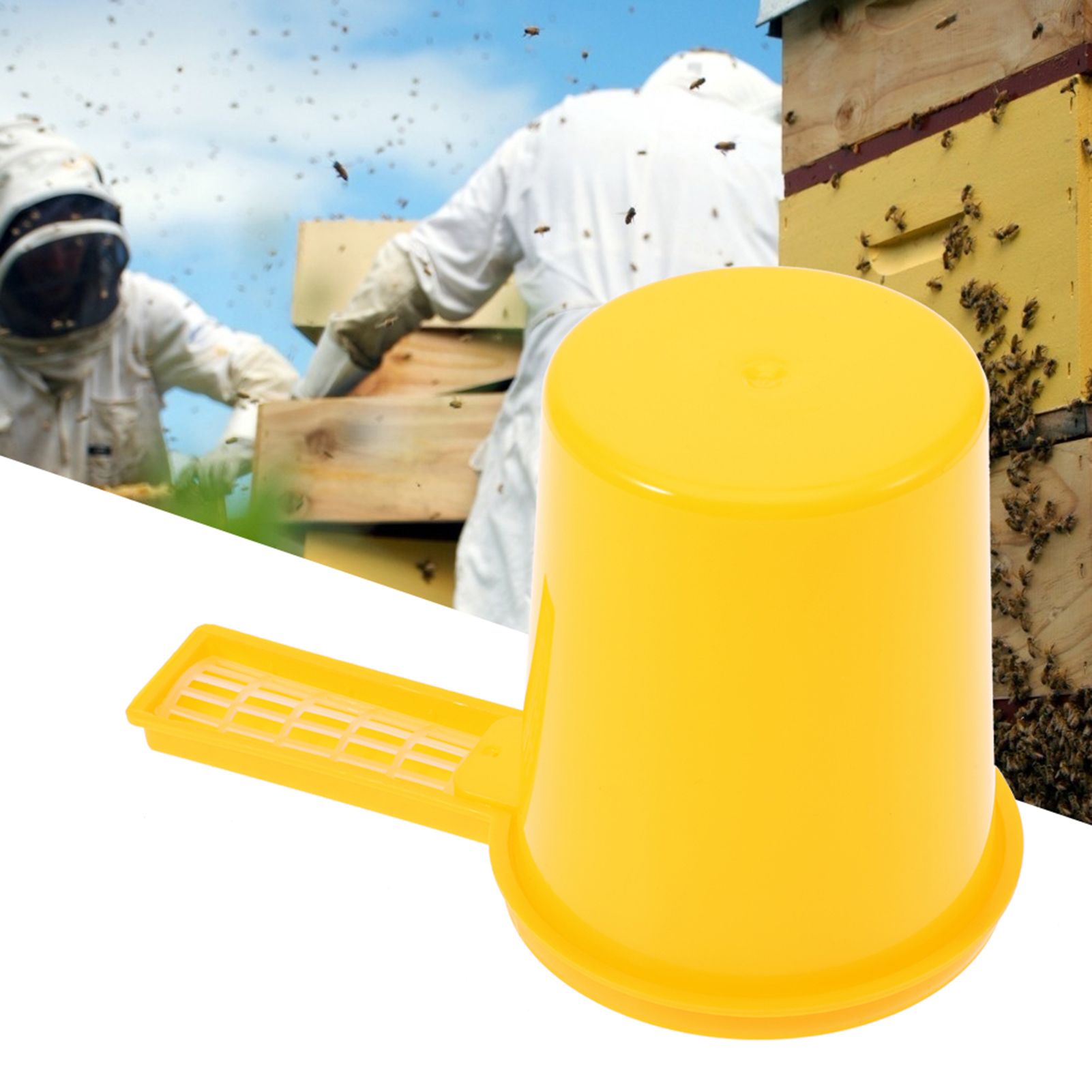 2pcs Beekeeping Honey Entrance Water Drinker Bee Feeder Bottle Set Bowl Tool view 3