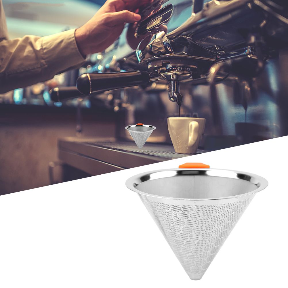 American Stainless Steel Coffee Filter Tea Coffee Dripper Coffee Mesh Strainer view 5