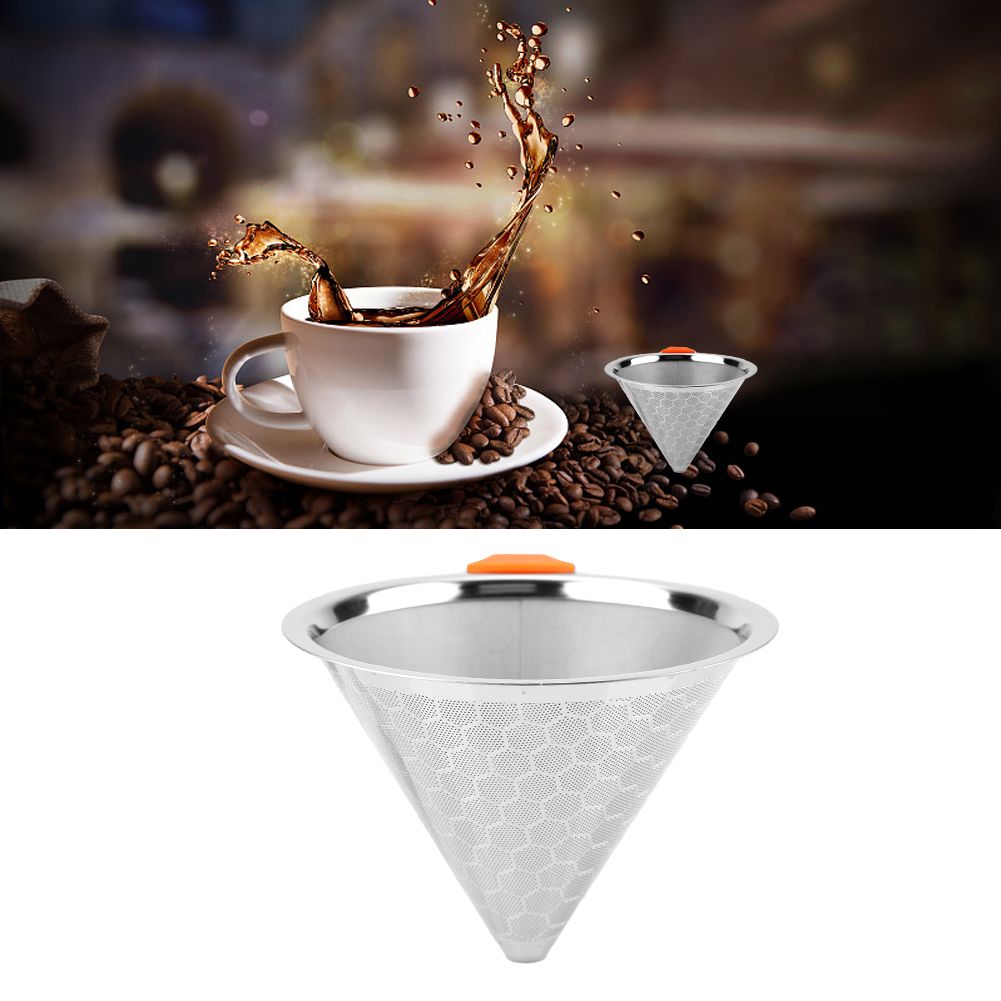 American Stainless Steel Coffee Filter Tea Coffee Dripper Coffee Mesh Strainer view 6