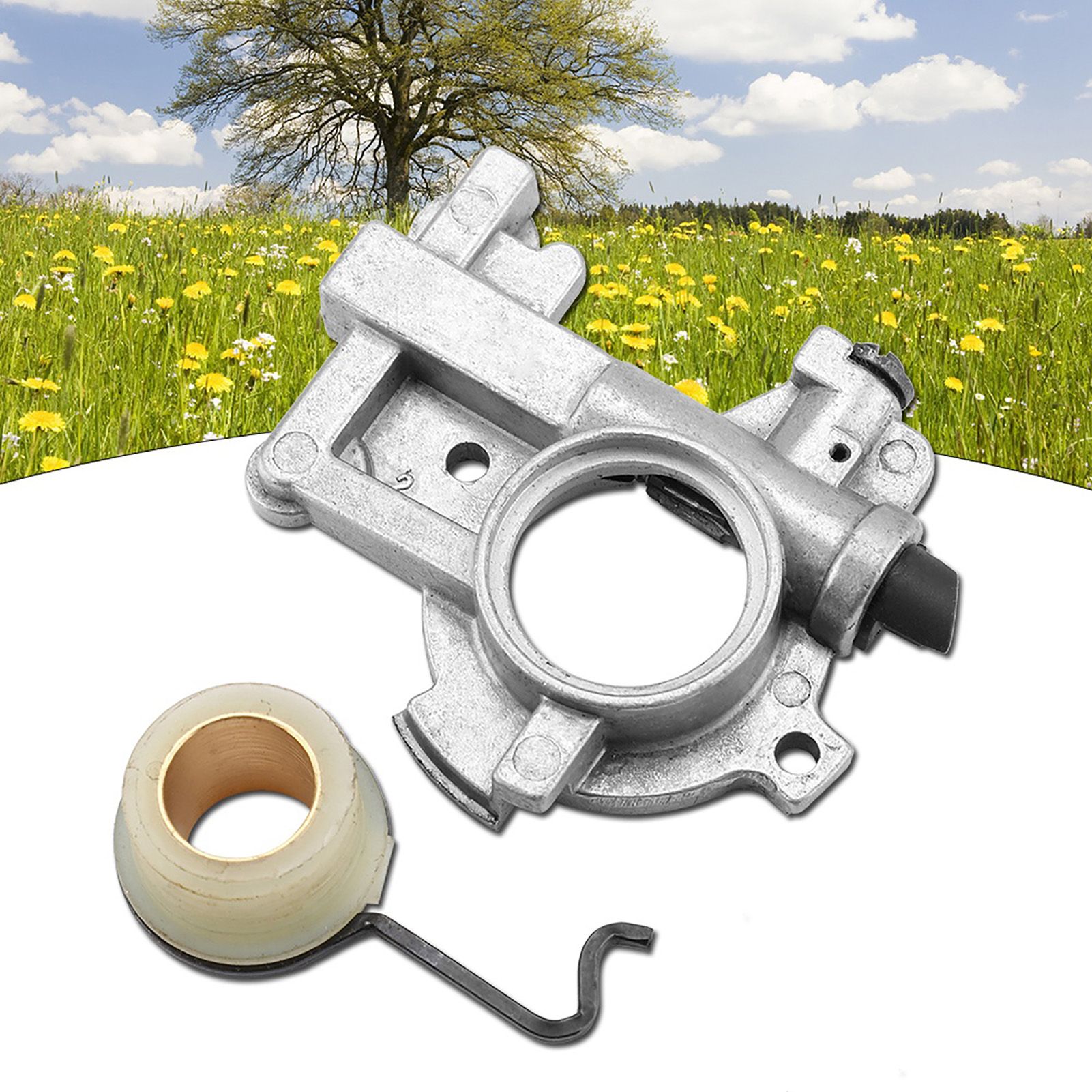 Oil Pump Set Oiler Worm Gear Spring Kit Replacement for Stihl 066 MS650 MS660 view 3