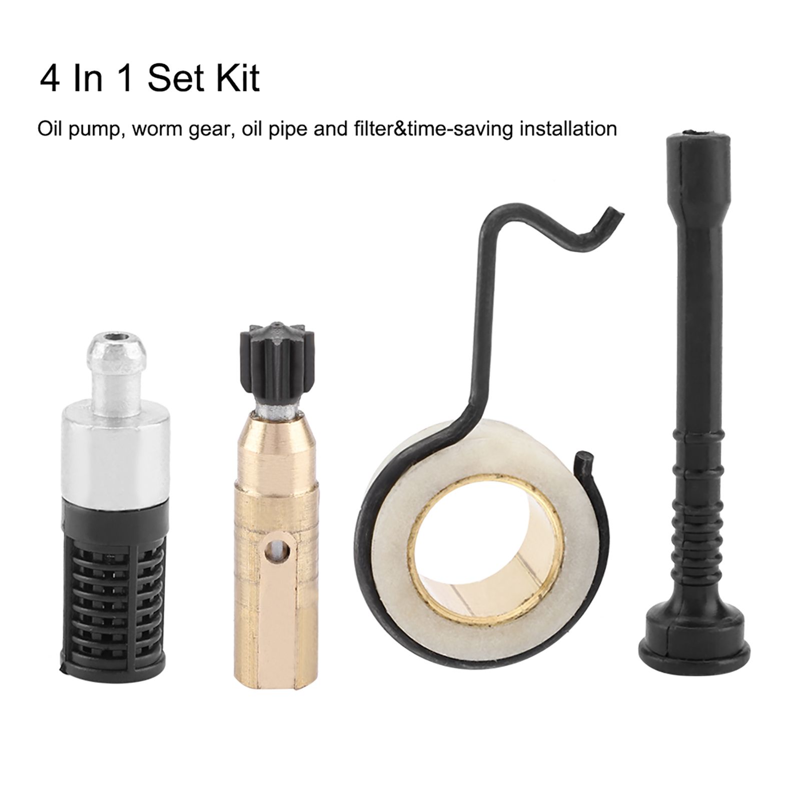Chainsaw Oil Pump Worm Gear Oil Pipe Filter Set Accessory Kits for STIHL MS view 7