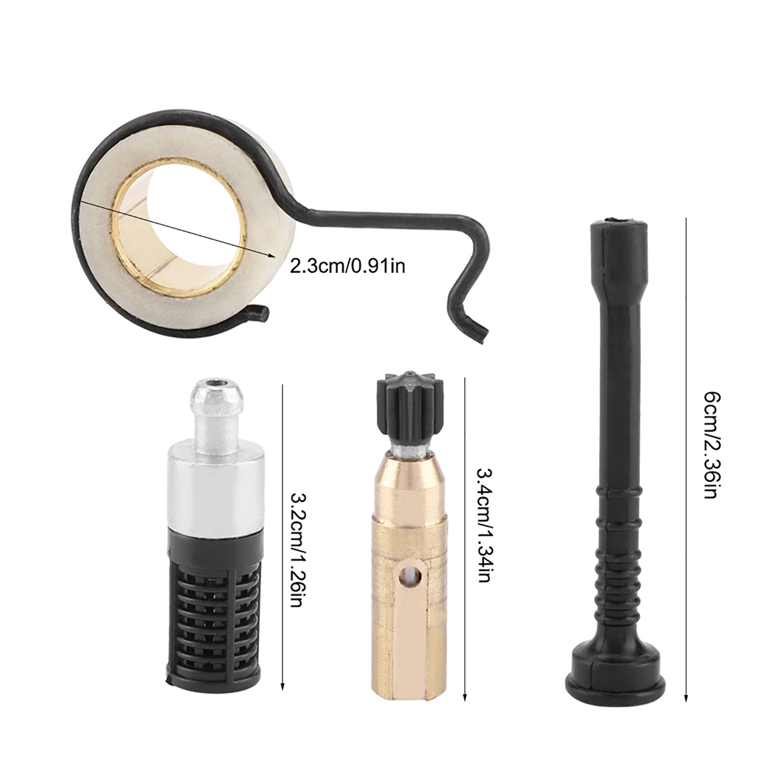 Chainsaw Oil Pump Worm Gear Oil Pipe Filter Set Accessory Kits for STIHL MS view 8