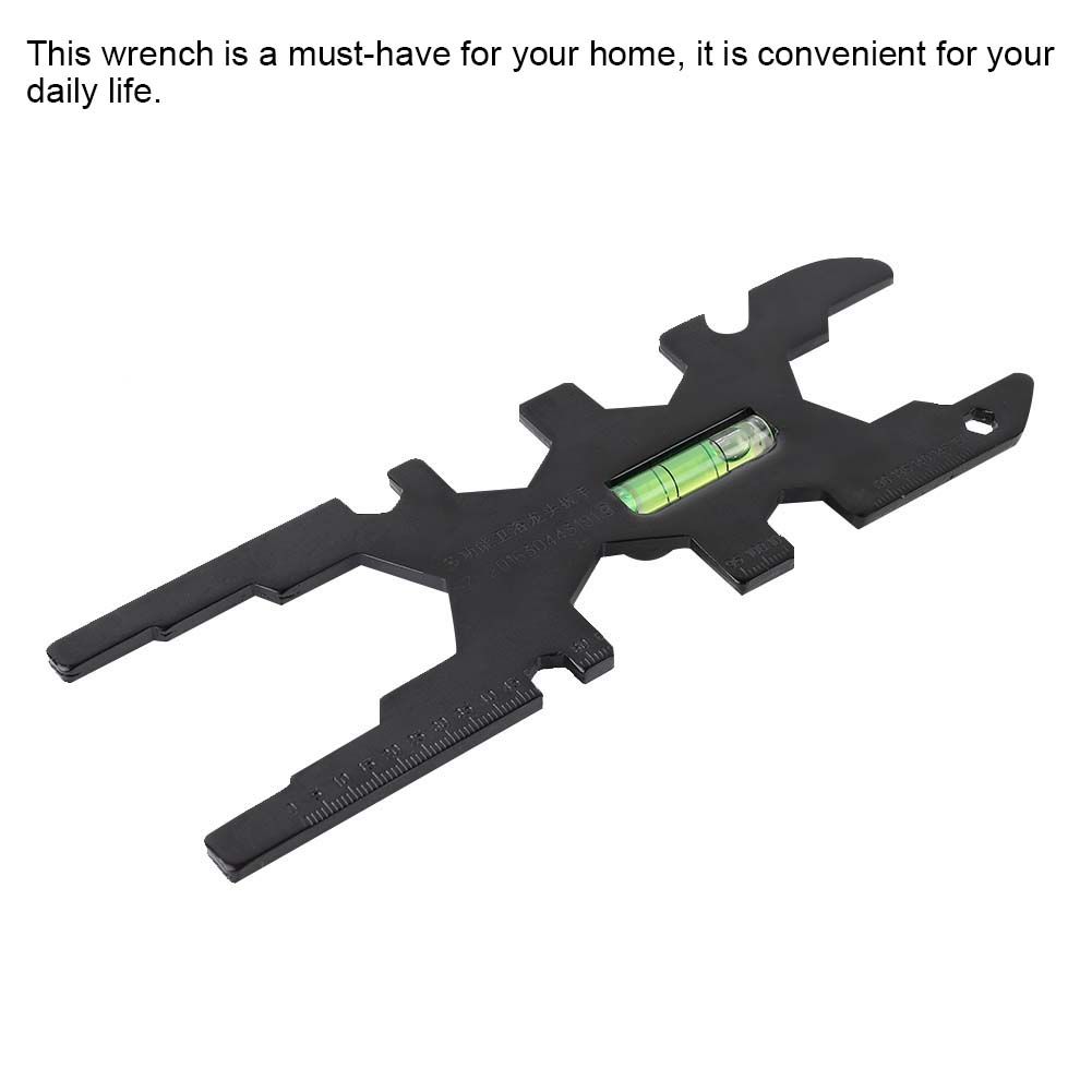Multi function Bathroom Wrench Tool Faucet Water Pipe Black Household view 8