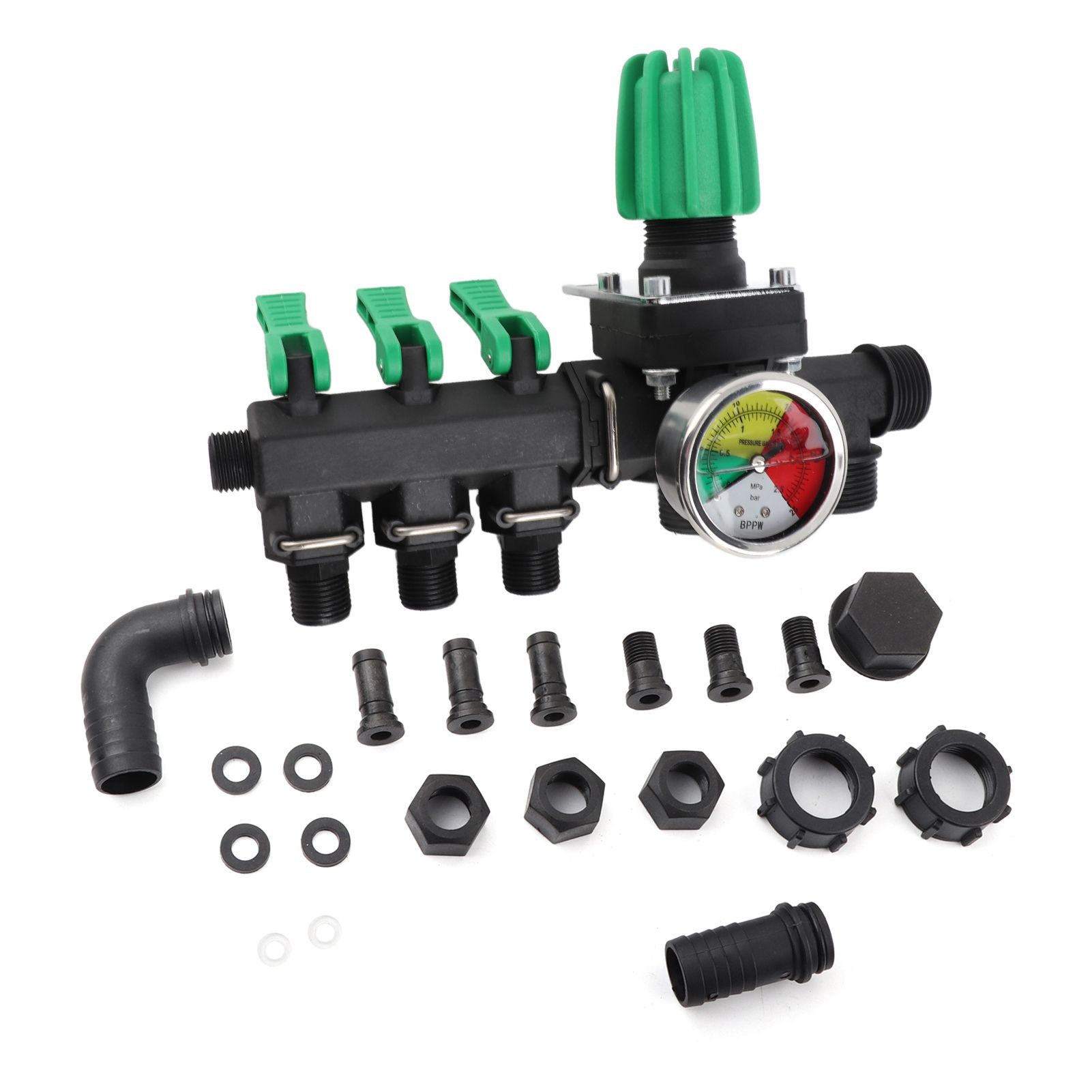 Agricultural Sprayer Control Shut Off Valve 3 Way Water Splitter view 2