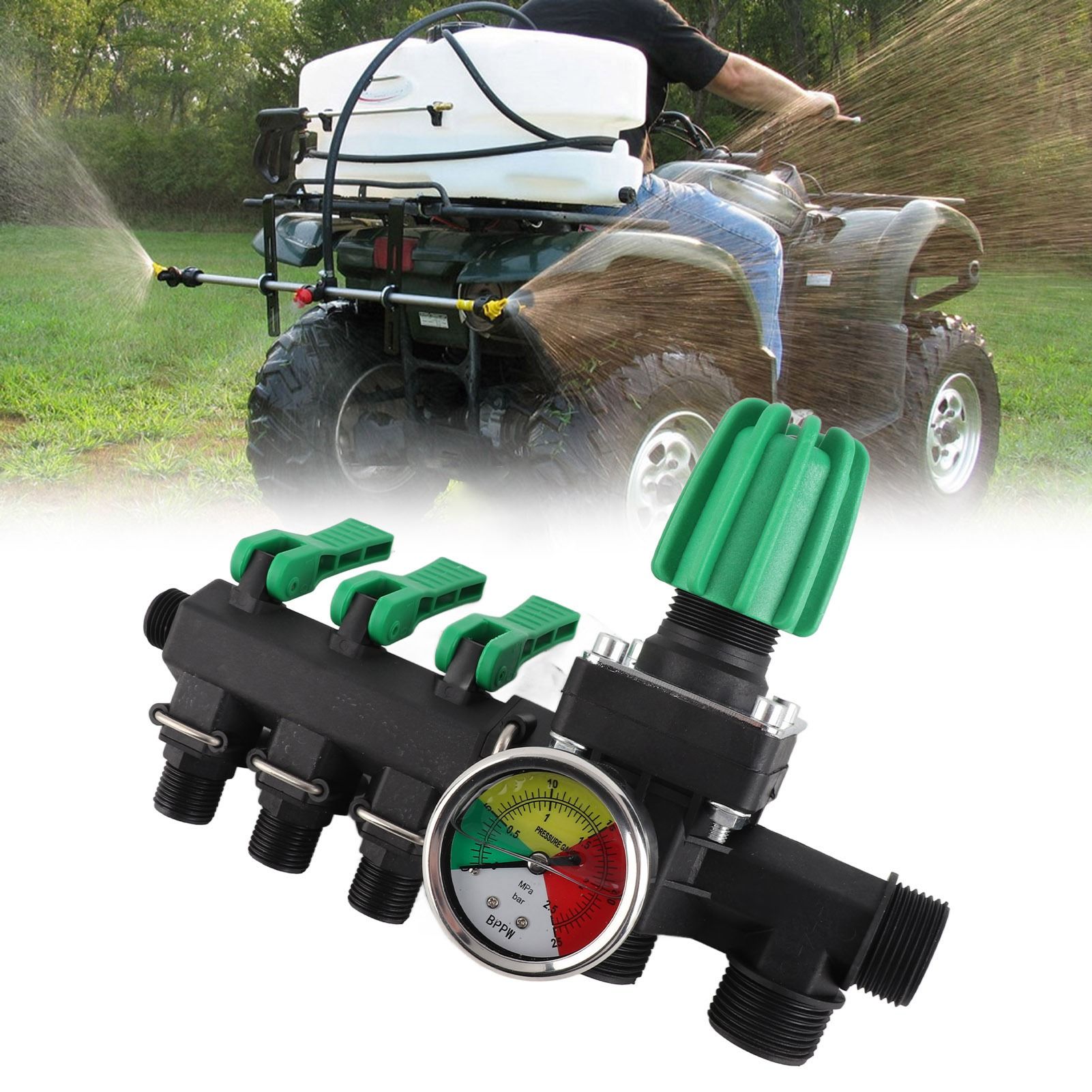 Agricultural Sprayer Control Shut Off Valve 3 Way Water Splitter view 12