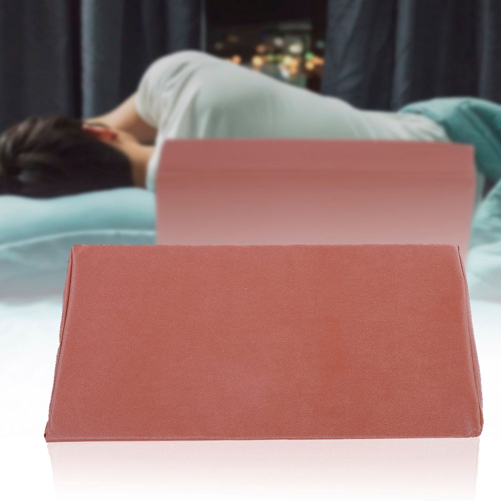 Bed Wedge Pillow Leg Elevation Back Lumbar Support Cushions Waterproof PU view 3