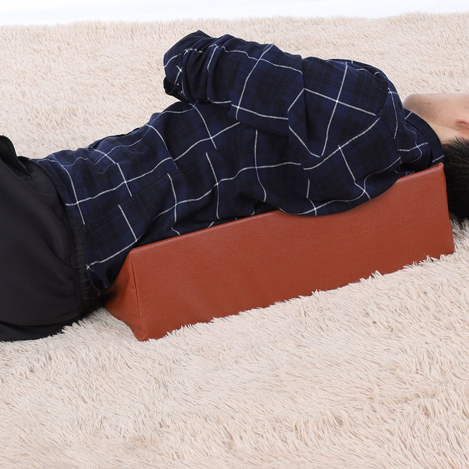 Bed Wedge Pillow Leg Elevation Back Lumbar Support Cushions Waterproof PU view 4