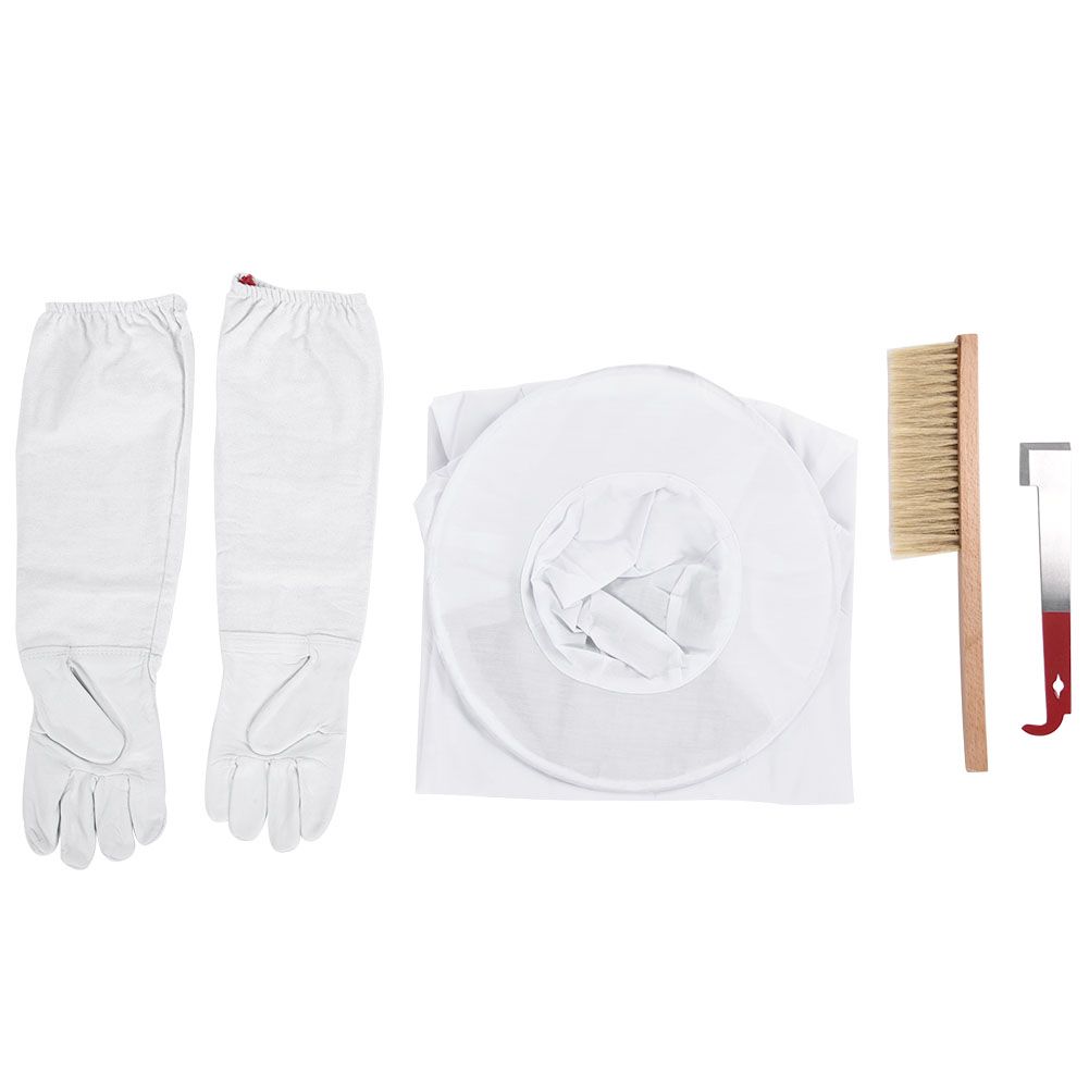 4 in 1 Professional Beekeeping Protective Accessories Set Upper Garment Gloves view 2