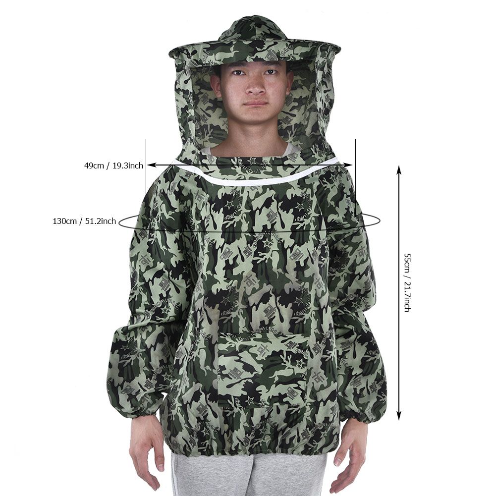 Professional Breathable Beekeeping Protective Upper Garment Coat Jacket Suit view 11