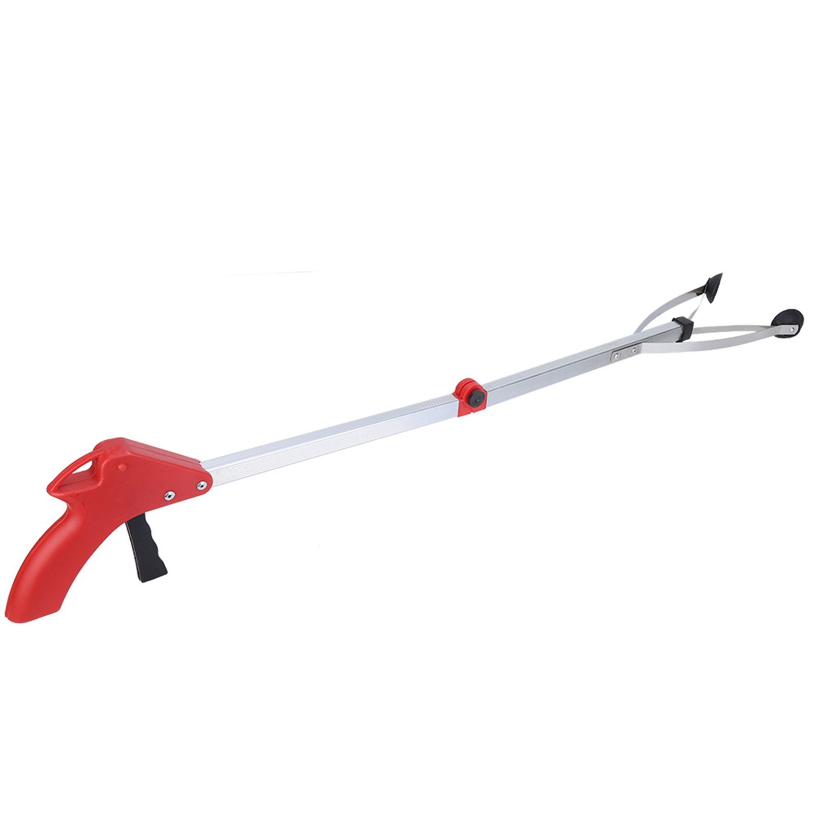 Garbage Picker Folding Trash Grabber for Garden Leaves Waste Pick Up(Red handle) — image 1